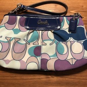 Colorful Coach Wristlet - Great Condition!